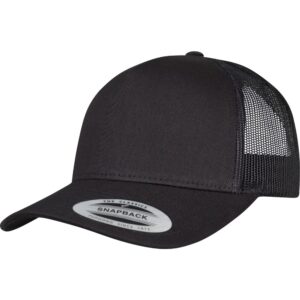 5-Panel Retro Trucker Cap Black One-Size