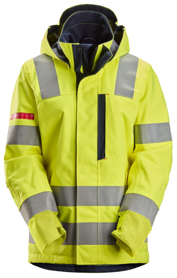 PW dameskaljakke HV gul/navy kl3